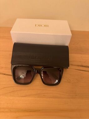 Dior MidnightS11 Black Square Sunglasses